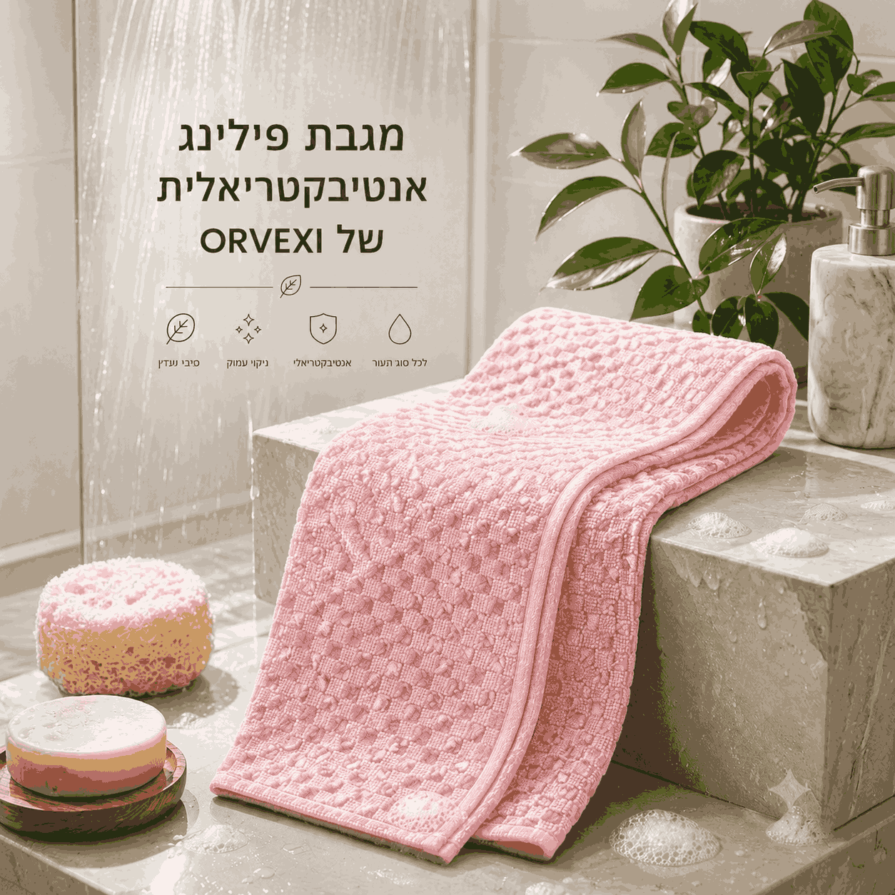 מגבת פילינג מבית orvexi